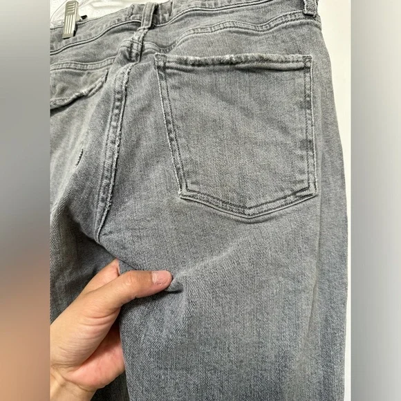 AGOLDE Toni Mid Rise Straight Leg Ankle Gray Denim Jeans EUC - Picture 9 of 10